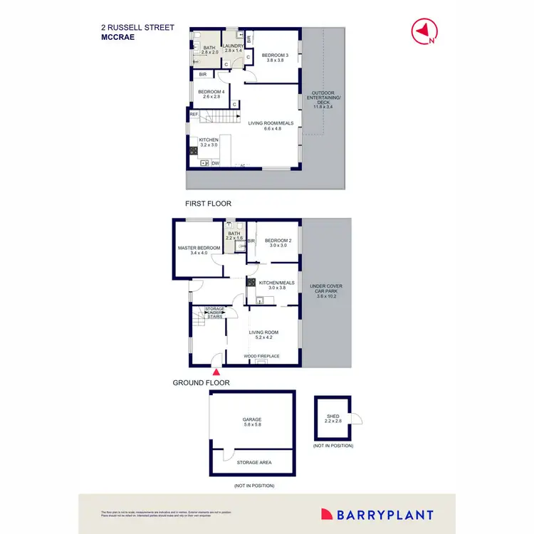 Floorplan of Homely house listing, 2 Russell Street, Mccrae VIC 3938