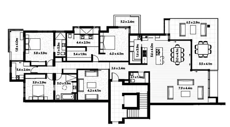 Floorplan of Homely unit listing, 4/35 Edward Street, Alexandra Headland QLD 4572