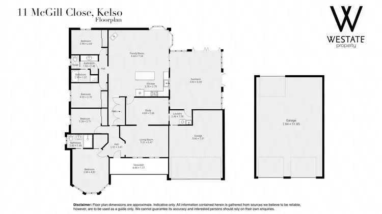 Floorplan of Homely house listing, 11 McGill Close, Kelso NSW 2795
