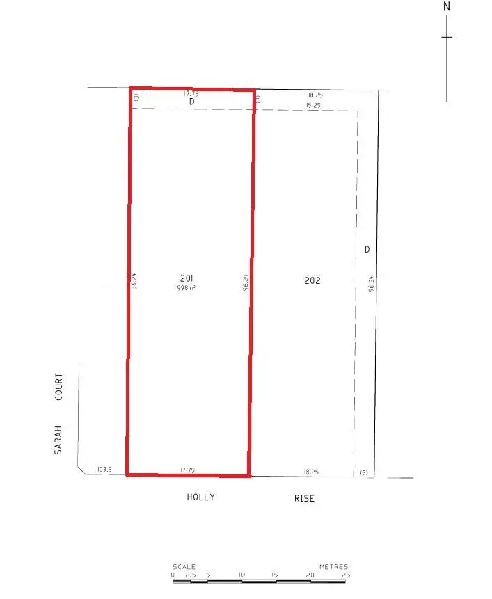 Floorplan of Homely land listing, 18 Holly Rise, Coffin Bay SA 5607