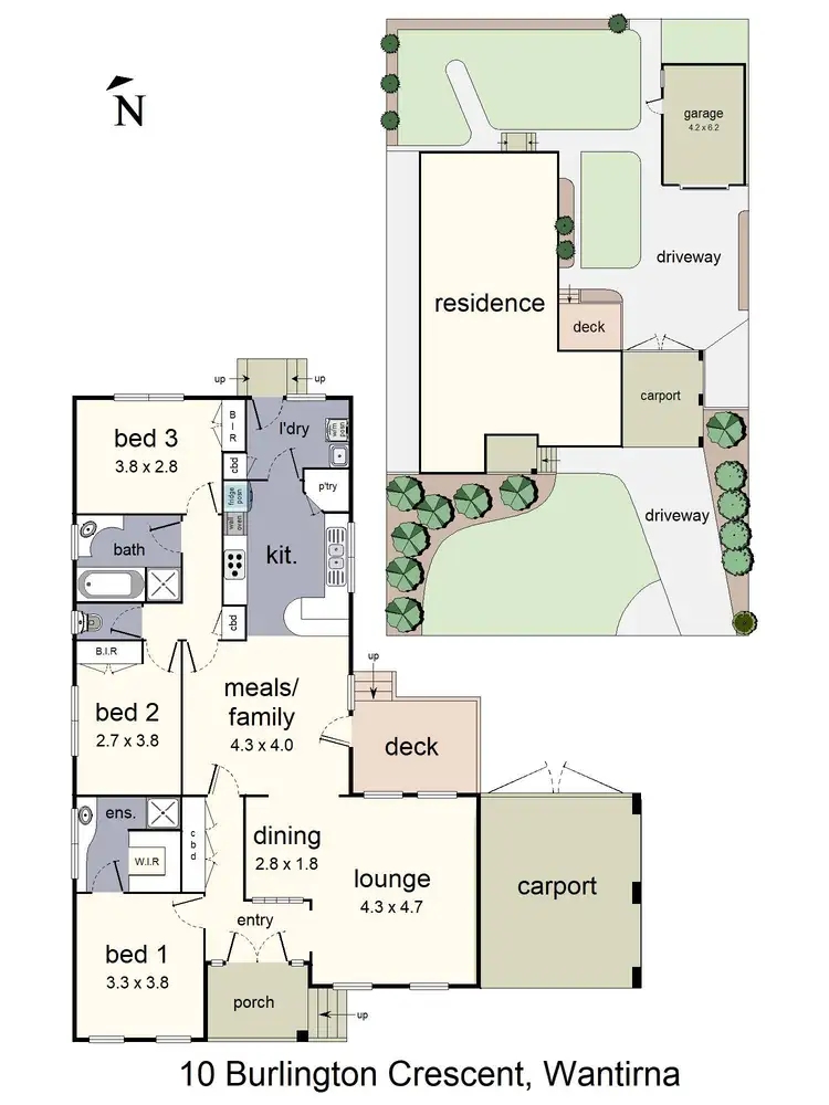 Floorplan of Homely house listing, 10 Burlington Crescent, Wantirna VIC 3152