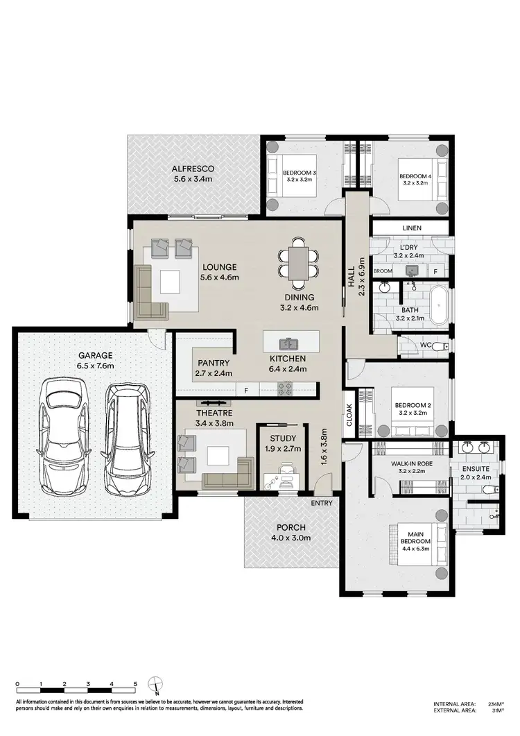 Floorplan of Homely house listing, 6 Alsace Place, Tamworth NSW 2340
