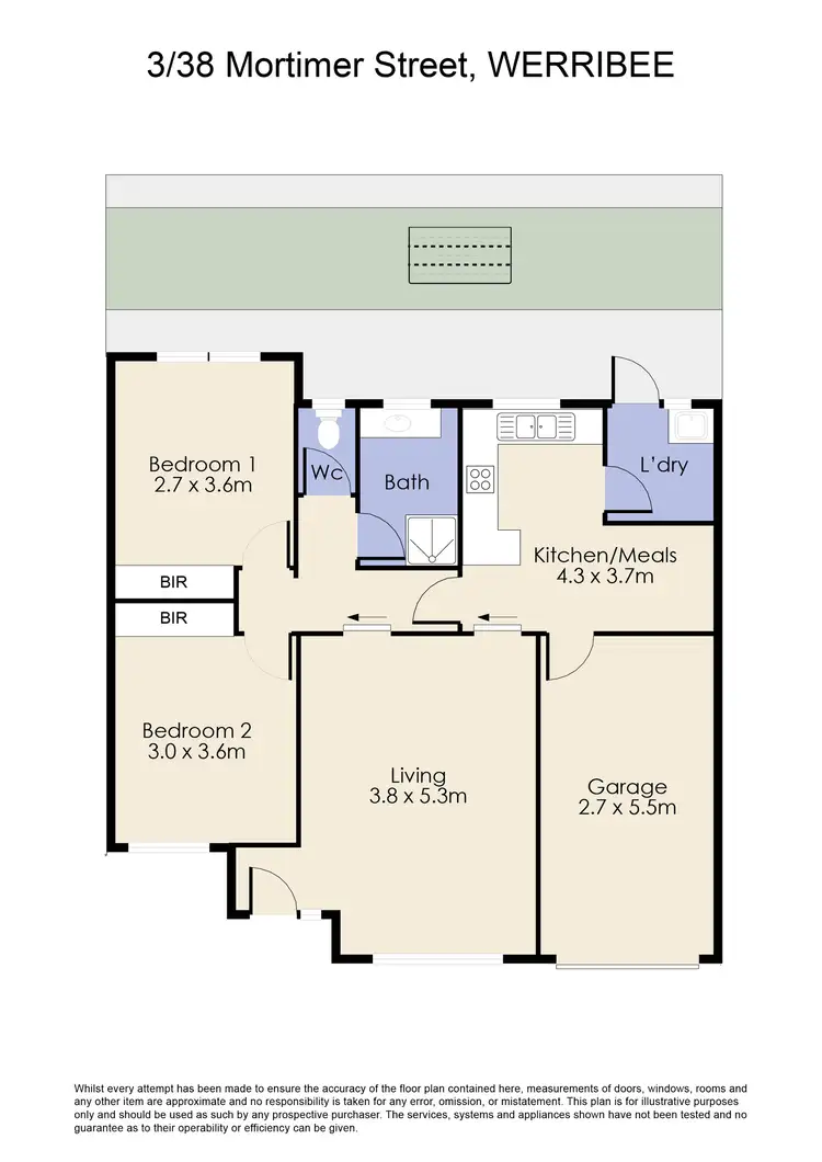 Floorplan of Homely unit listing, 3/38 Mortimer Street, Werribee VIC 3030