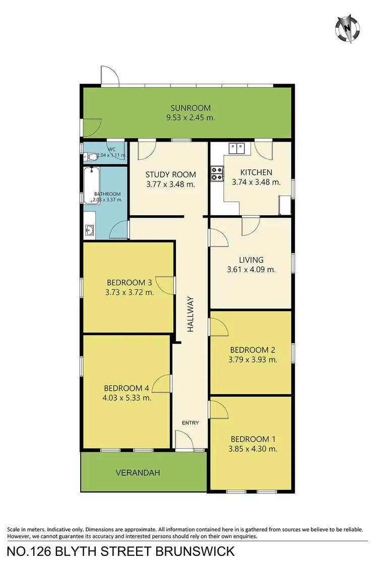 Floorplan of Homely house listing, 126 Blyth Street, Brunswick VIC 3056
