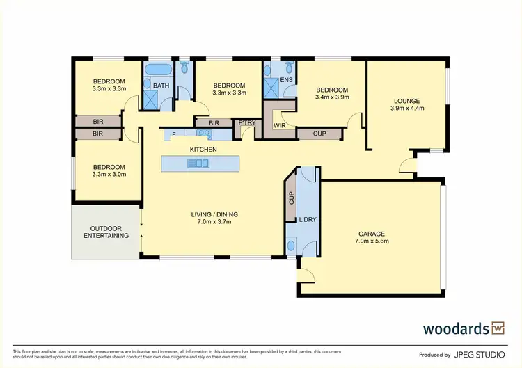 Floorplan of Homely house listing, 10 Mercer Street, Harkness VIC 3337