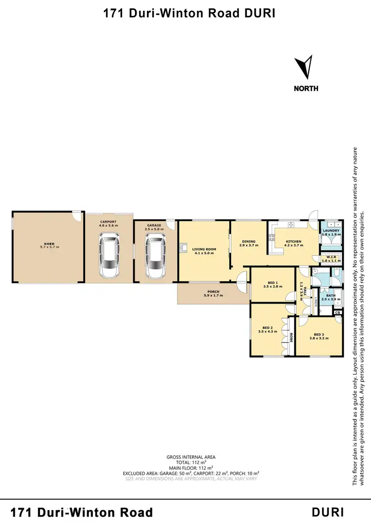 Floorplan of Homely house listing, 171 Duri-Winton Road, Duri NSW 2344