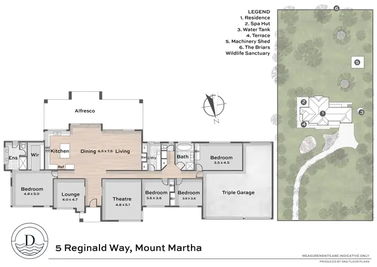Floorplan of Homely house listing, 5 Reginald Way, Mount Martha VIC 3934