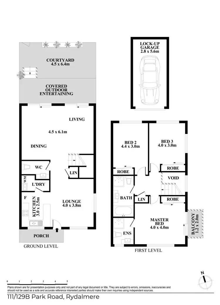 Floorplan of Homely townhouse listing, 111/129B Park Road, Rydalmere NSW 2116