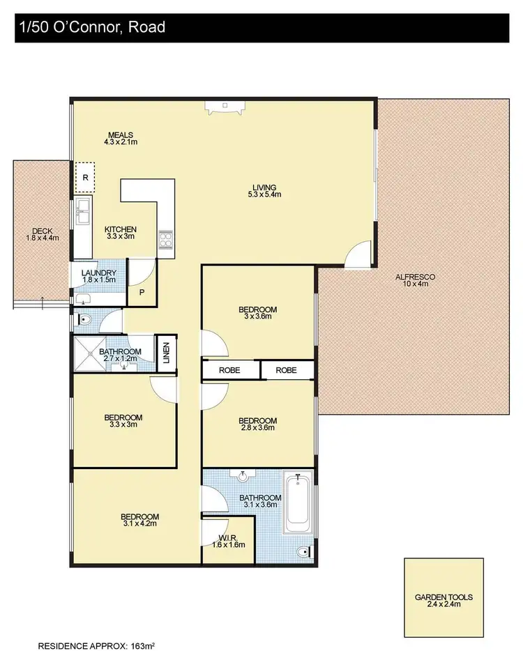 Floorplan of Homely house listing, 1/50 O'Connor Road, Armidale NSW 2350