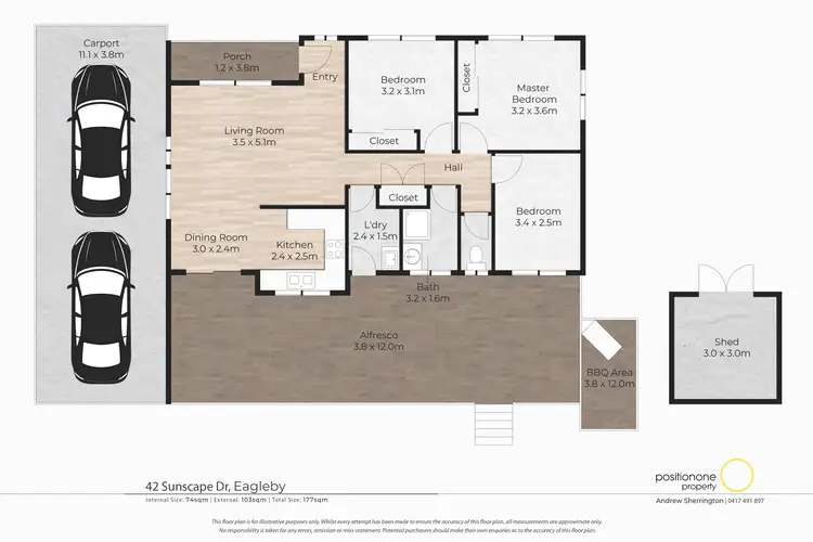 Floorplan of Homely house listing, 42 Sunscape Drive, Eagleby QLD 4207