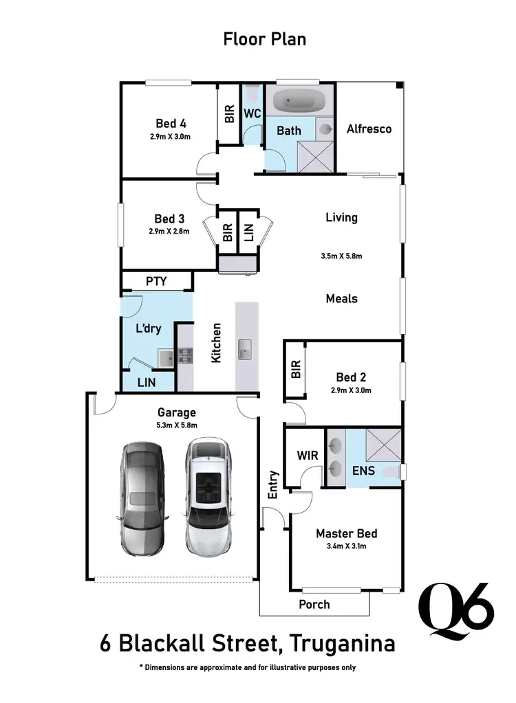 Floorplan of Homely house listing, 6 Blackall Street, Truganina VIC 3029