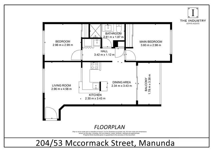 Floorplan of Homely unit listing, 204/53 McCormack Street, Manunda QLD 4870