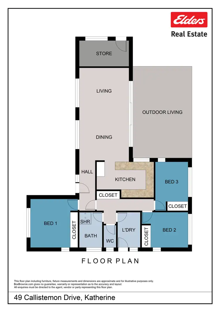 Floorplan of Homely house listing, 49 Callistemon Drive, Katherine NT 850
