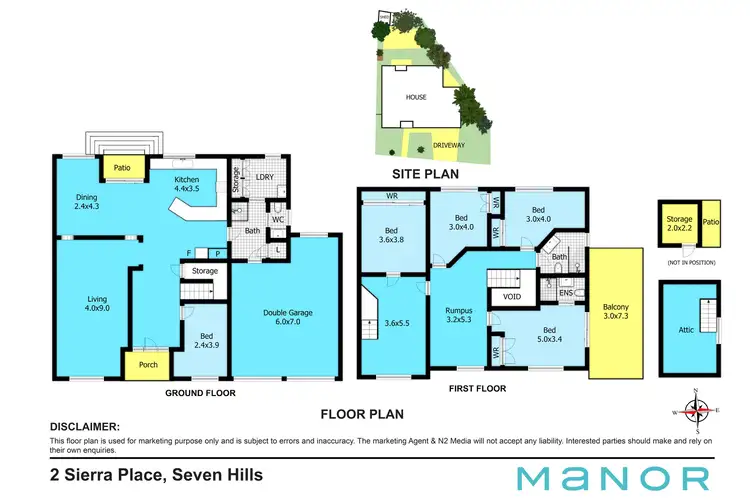 Floorplan of Homely house listing, 2 Sierra Place, Seven Hills NSW 2147