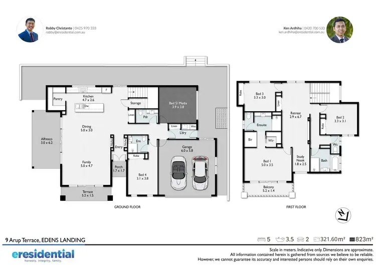 Floorplan of Homely house listing, 9 Arup Terrace, Edens Landing QLD 4207
