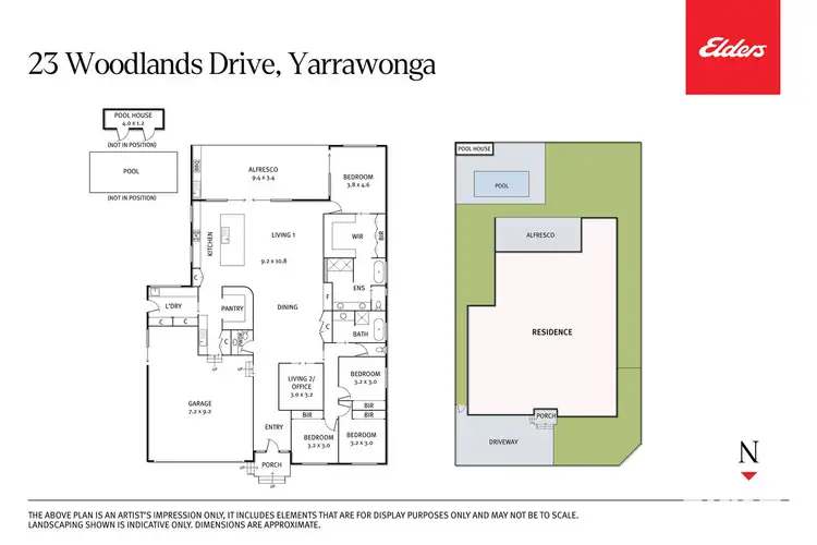 Floorplan of Homely house listing, 23 Woodlands Drive, Yarrawonga VIC 3730