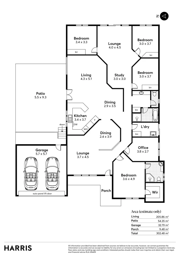 Floorplan of Homely house listing, 5 Alexandra Place, Craigburn Farm SA 5051