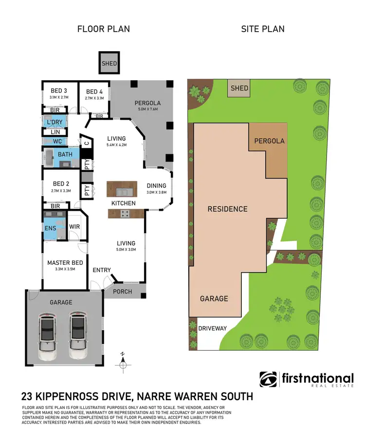 Floorplan of Homely house listing, 23 Kippenross Drive, Narre Warren South VIC 3805