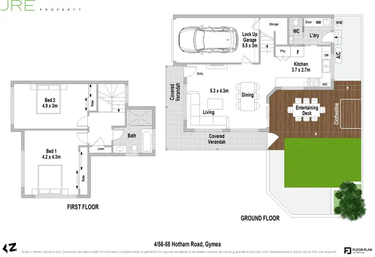 Floorplan of Homely townhouse listing, 4/56-58 Hotham Road, Gymea NSW 2227