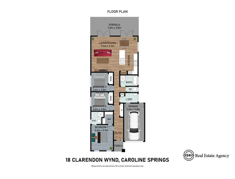 Floorplan of Homely house listing, 18 Clarendon Wynd, Caroline Springs VIC 3023