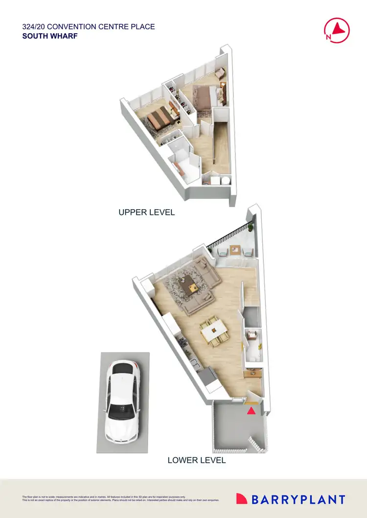 Floorplan of Homely townhouse listing, 324/20 Convention Centre Place, Southbank VIC 3006