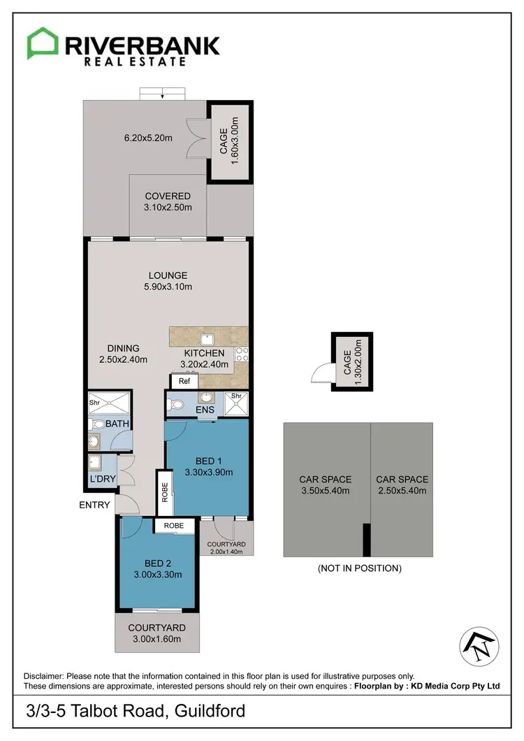 Floorplan of Homely apartment listing, 3/3-5 Talbot Road, Guildford NSW 2161