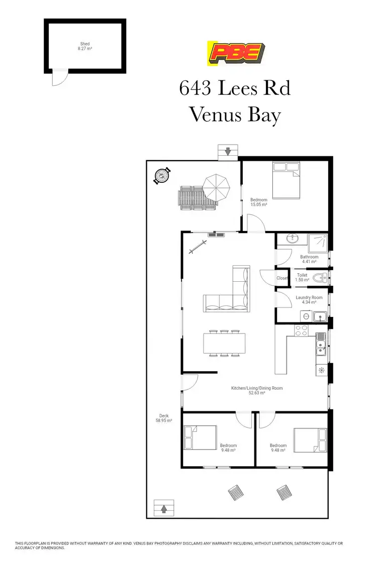 Floorplan of Homely house listing, 643 Lees Road, Venus Bay VIC 3956