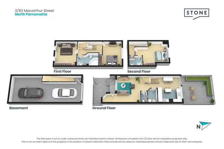 Floorplan of Homely townhouse listing, 3/82 Macarthur Street, North Parramatta NSW 2151