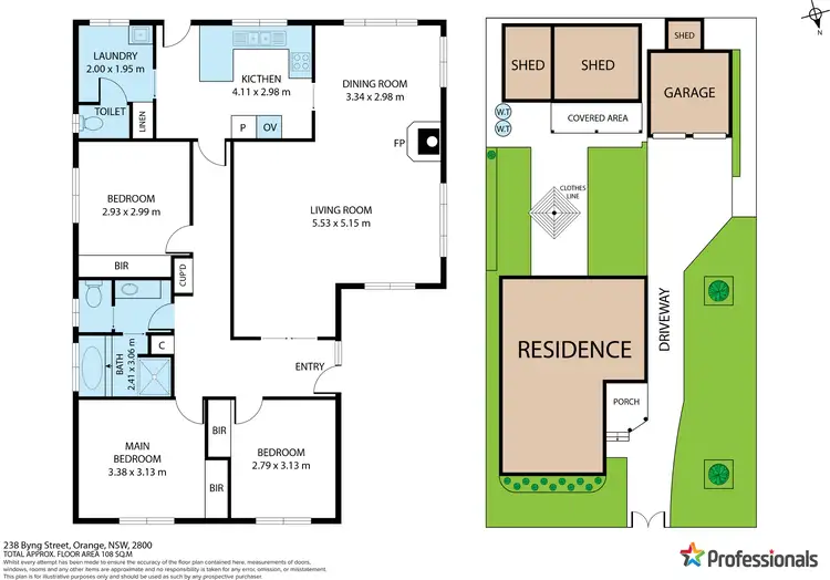 Floorplan of Homely house listing, 238 Byng Street, Orange NSW 2800