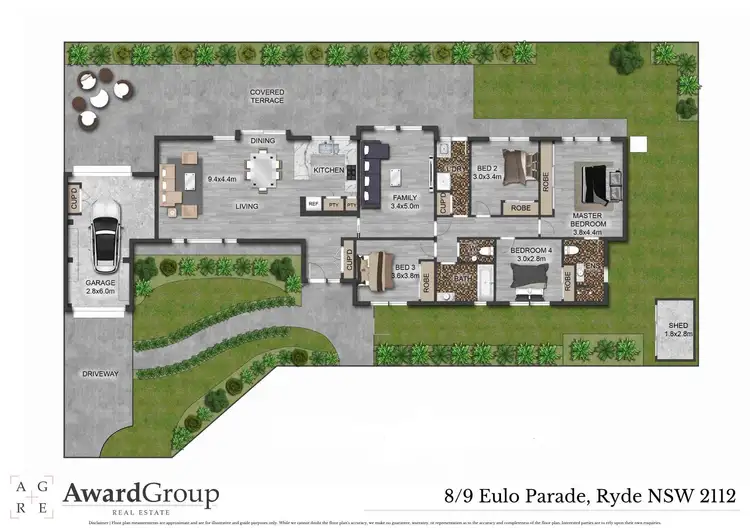 Floorplan of Homely villa listing, 8/9 Eulo Parade, Ryde NSW 2112