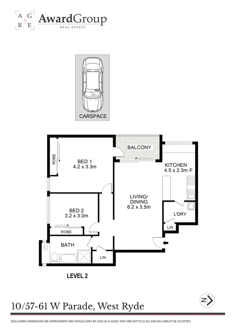 Floorplan of Homely unit listing, 10/57-61 West Parade, West Ryde NSW 2114