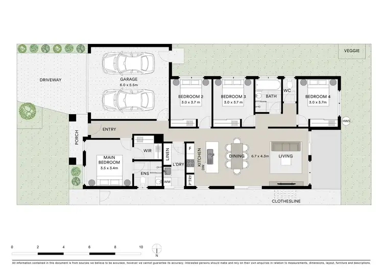 Floorplan of Homely house listing, 5 Honeyeater Way, Mount Duneed VIC 3217