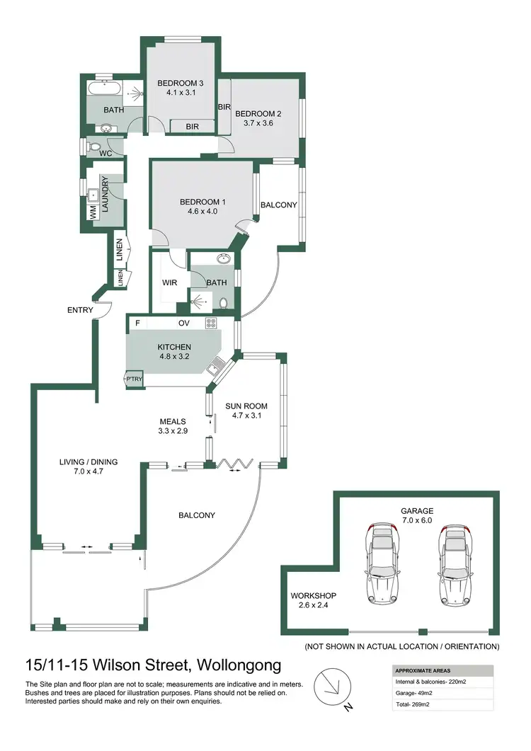 Floorplan of Homely apartment listing, 15/11-15 Wilson Street, Wollongong NSW 2500