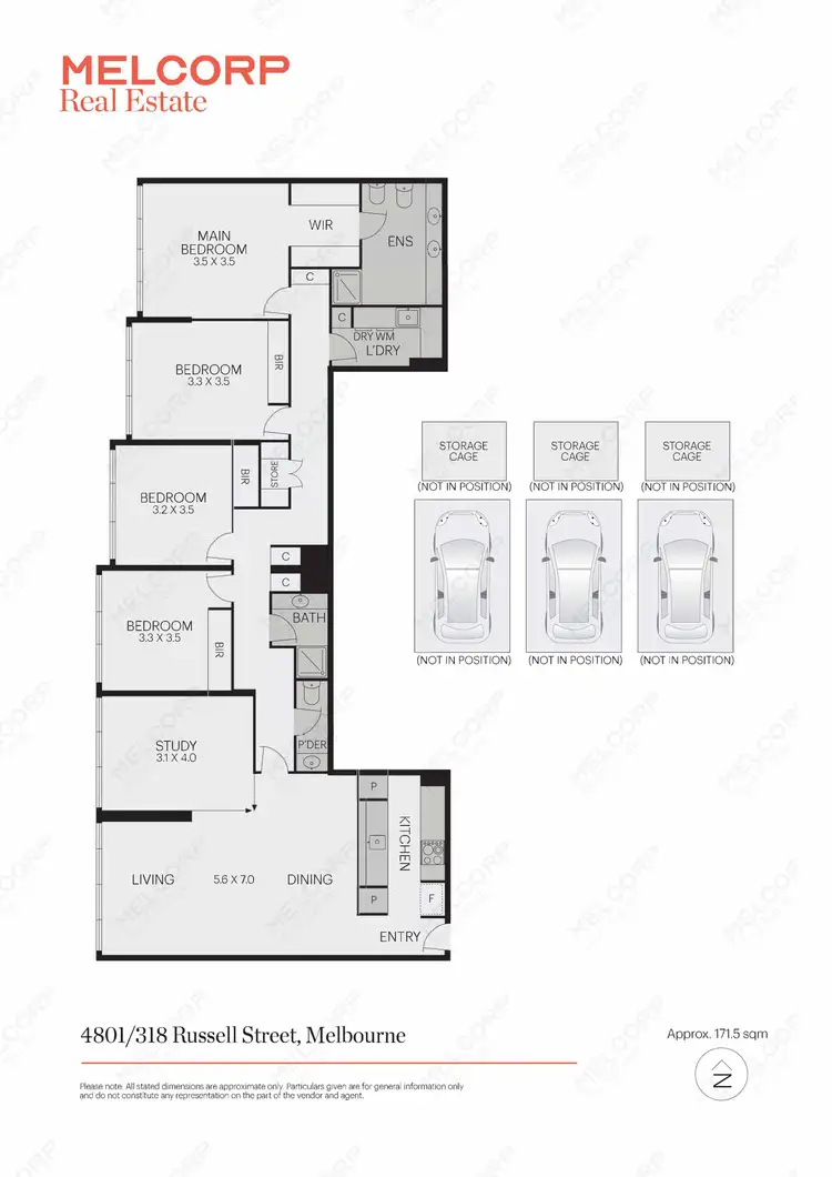 Floorplan of Homely apartment listing, 4801/318 Russell Street, Melbourne VIC 3000