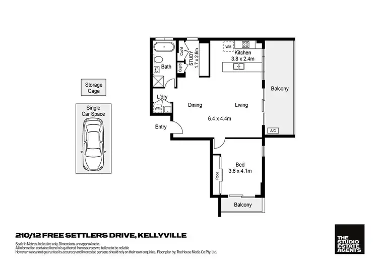 Floorplan of Homely unit listing, 210/12 Free Settlers Drive, Kellyville NSW 2155