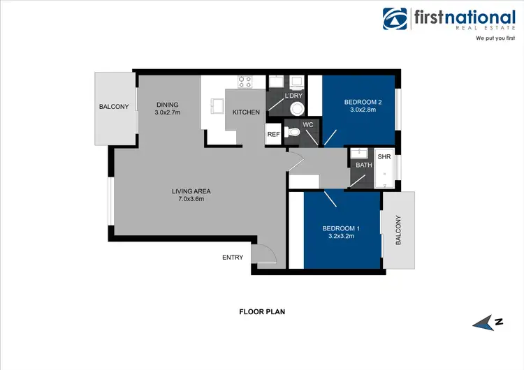 Floorplan of Homely unit listing, 7/30 Wharf Street, Tuncurry NSW 2428