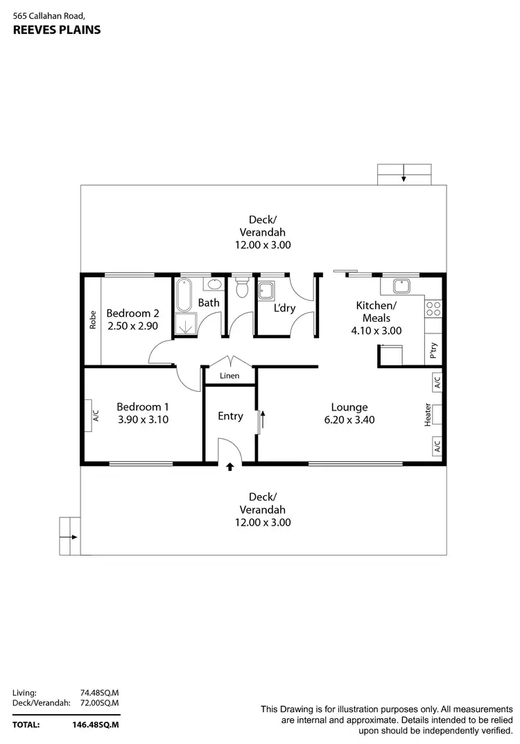 Floorplan of Homely rural property listing, 565 Callahan Road, Reeves Plains SA 5502