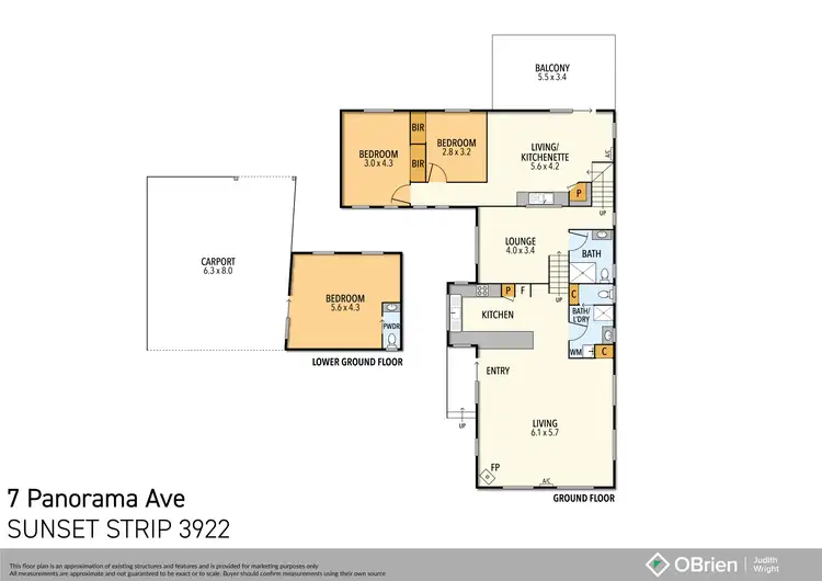Floorplan of Homely house listing, 7 Panorama Avenue, Sunset Strip VIC 3922