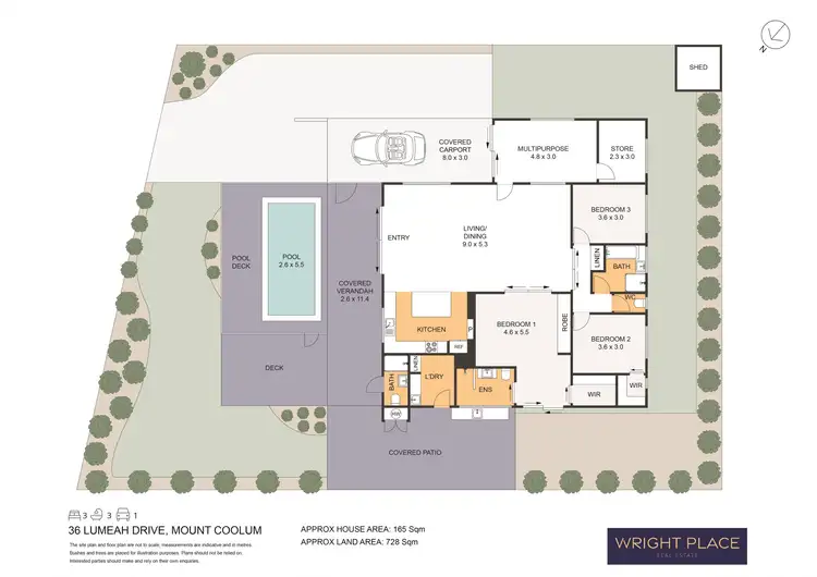 Floorplan of Homely house listing, 36 Lumeah Drive, Mount Coolum QLD 4573
