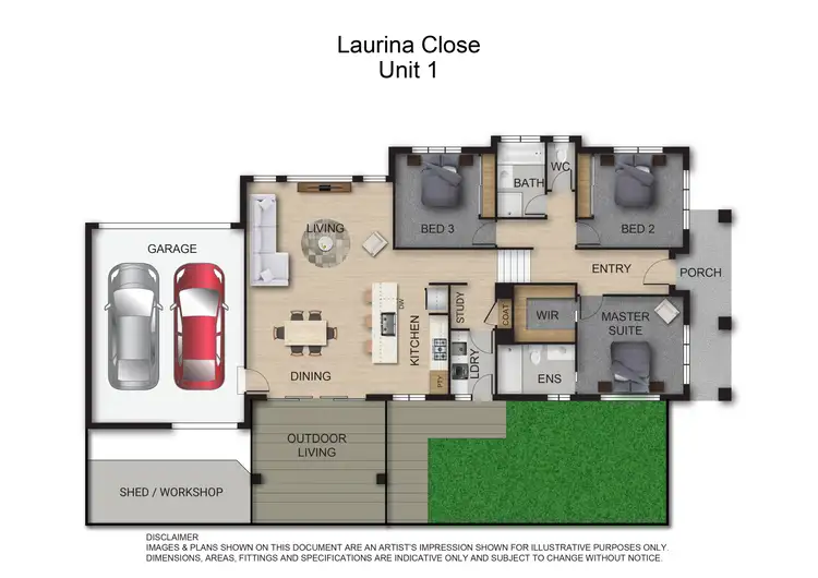 Floorplan of Homely townhouse listing, 1 Laurina Close, Lysterfield VIC 3156