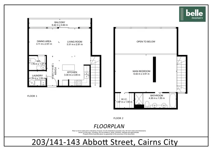 Floorplan of Homely apartment listing, 203/141 Abbott Street, Cairns City QLD 4870