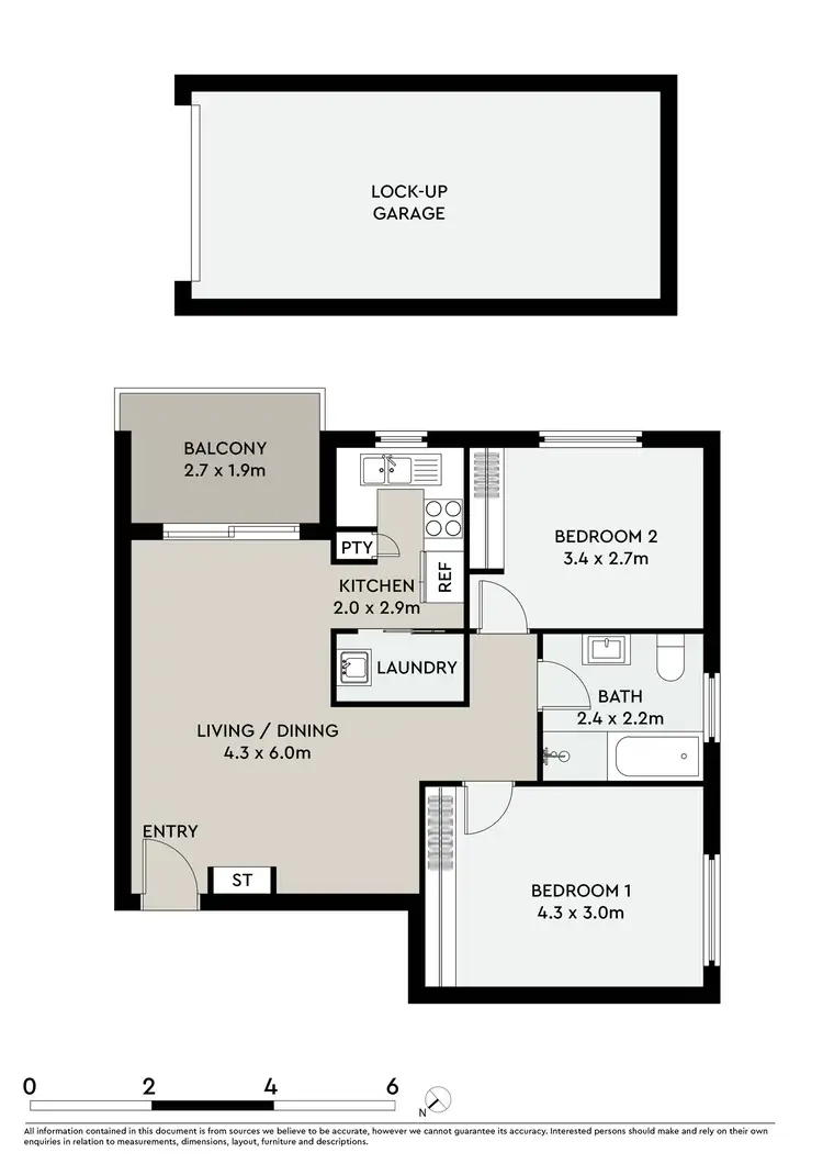 Floorplan of Homely apartment listing, 18/8-12 Station Street, Arncliffe NSW 2205