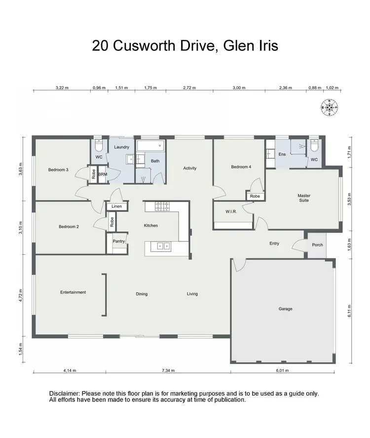 Floorplan of Homely house listing, 20 Cusworth Drive, Glen Iris WA 6230