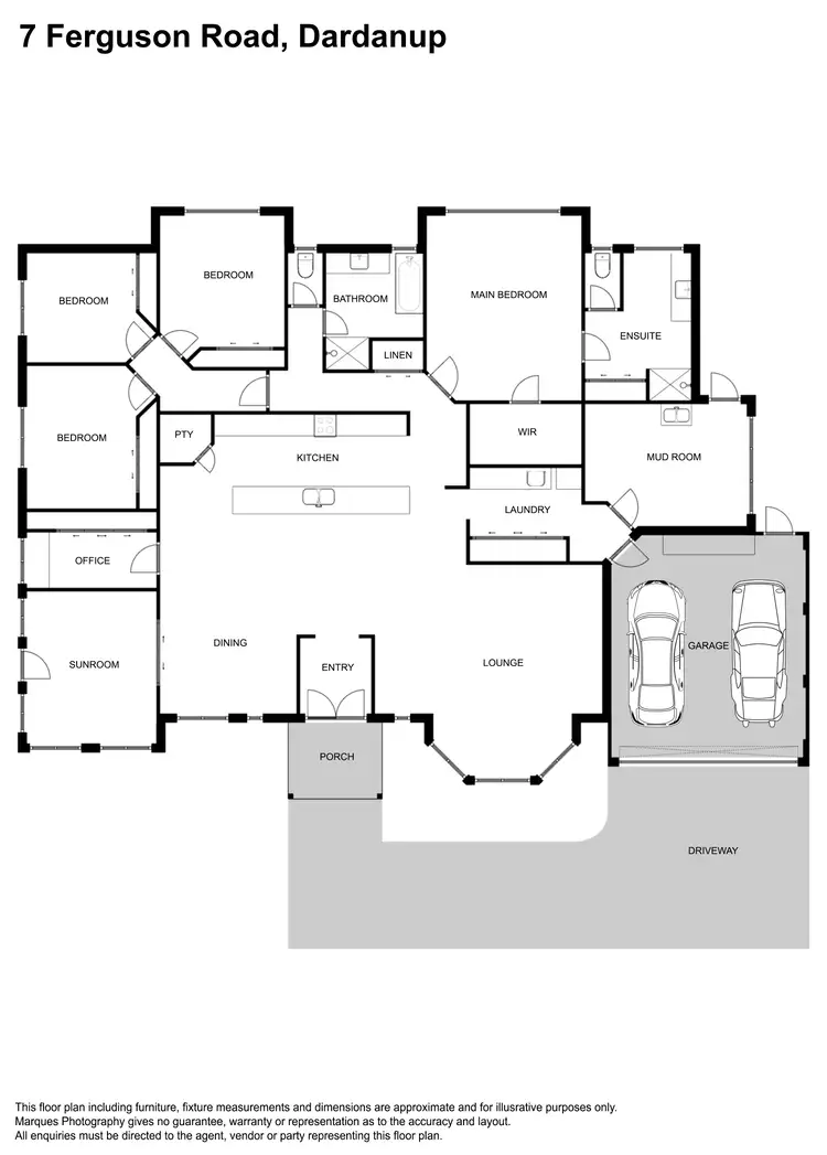 Floorplan of Homely house listing, 7 Ferguson Road, Dardanup WA 6236