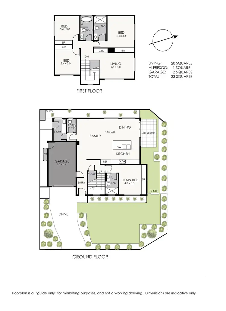 Floorplan of Homely townhouse listing, 31 Henry Crescent, Seaford VIC 3198