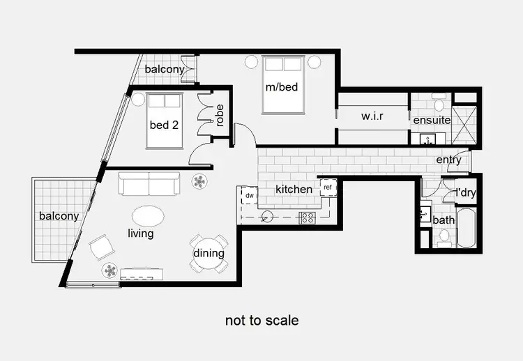 Floorplan of Homely apartment listing, 1311/60 Siddeley Street, Docklands VIC 3008