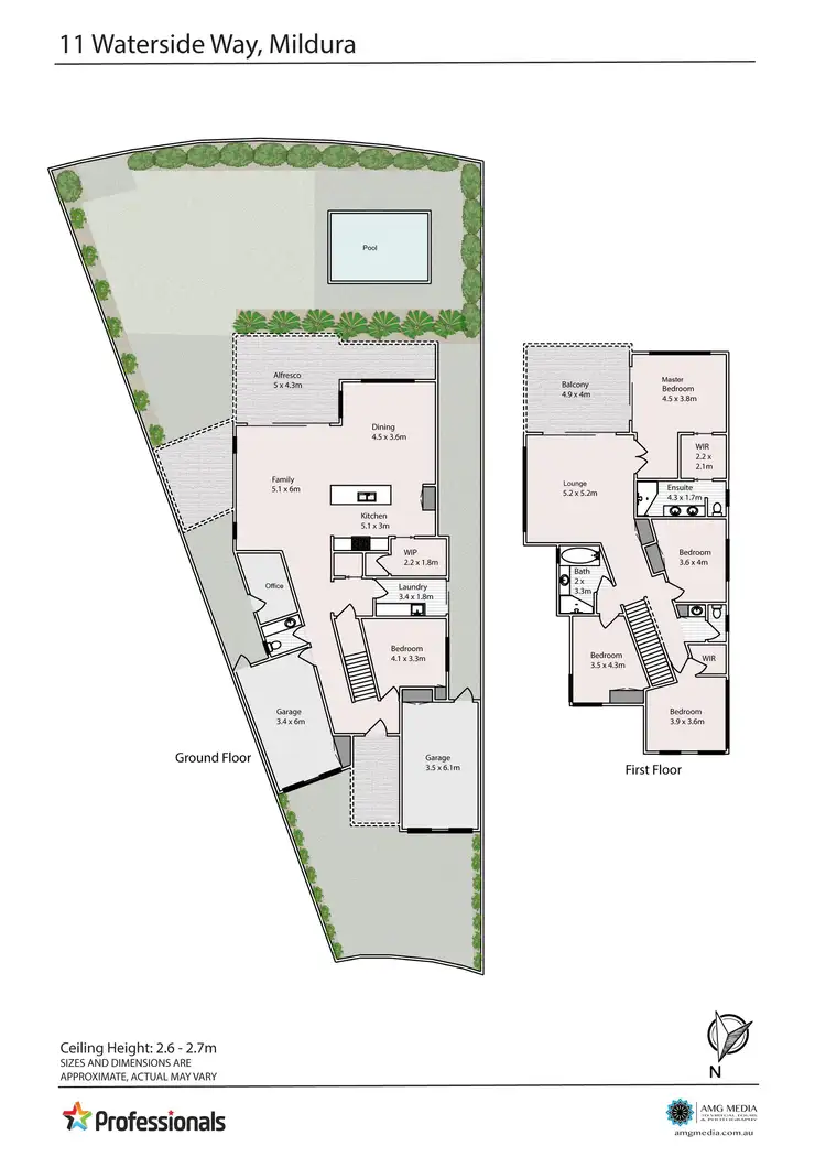 Floorplan of Homely house listing, 11 Waterside Way, Mildura VIC 3500