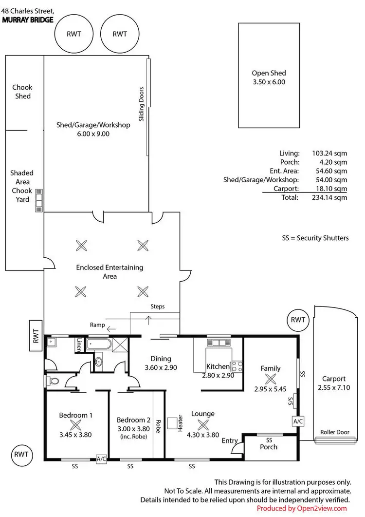 Floorplan of Homely house listing, 48 Charles Street, Murray Bridge SA 5253