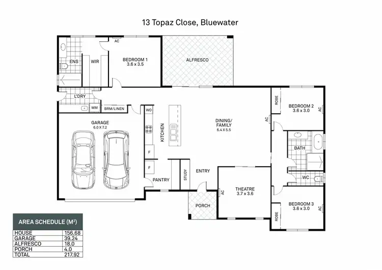 Floorplan of Homely house listing, 13-14 Topaz Close, Bluewater QLD 4818