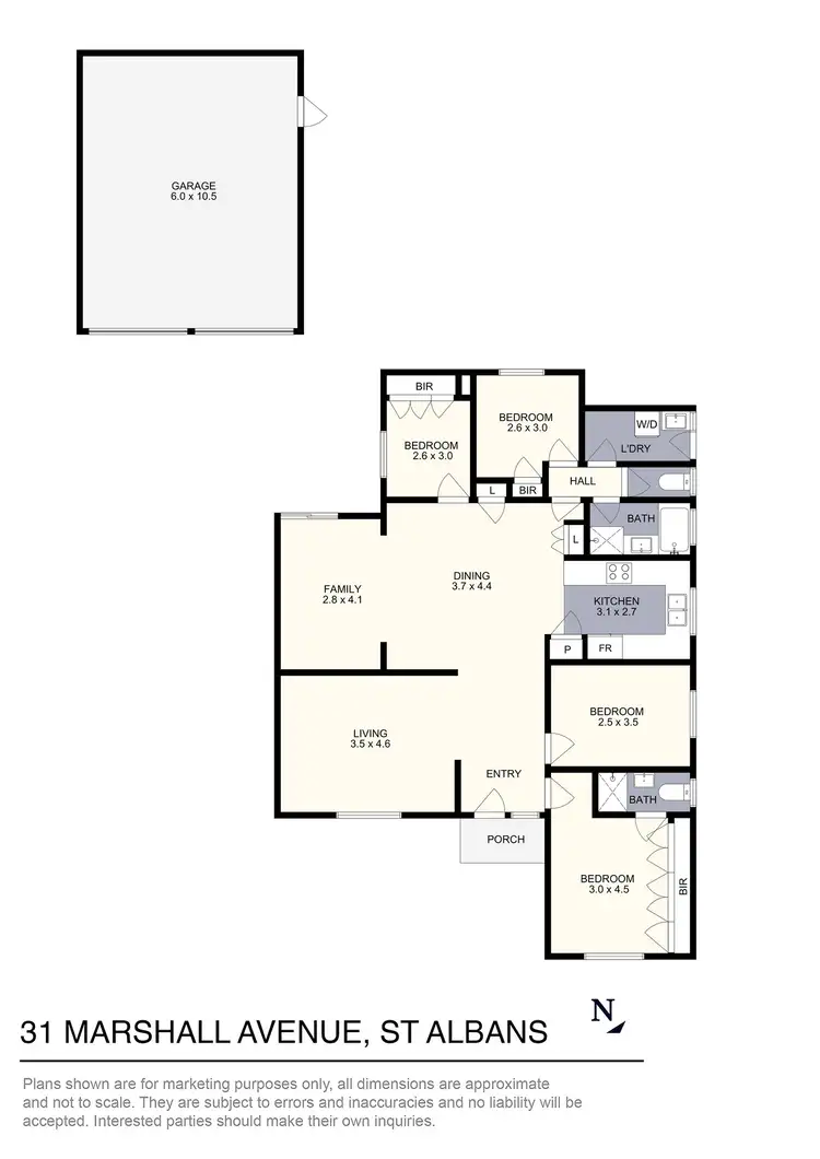 Floorplan of Homely house listing, 31 Marshall Avenue, St Albans VIC 3021